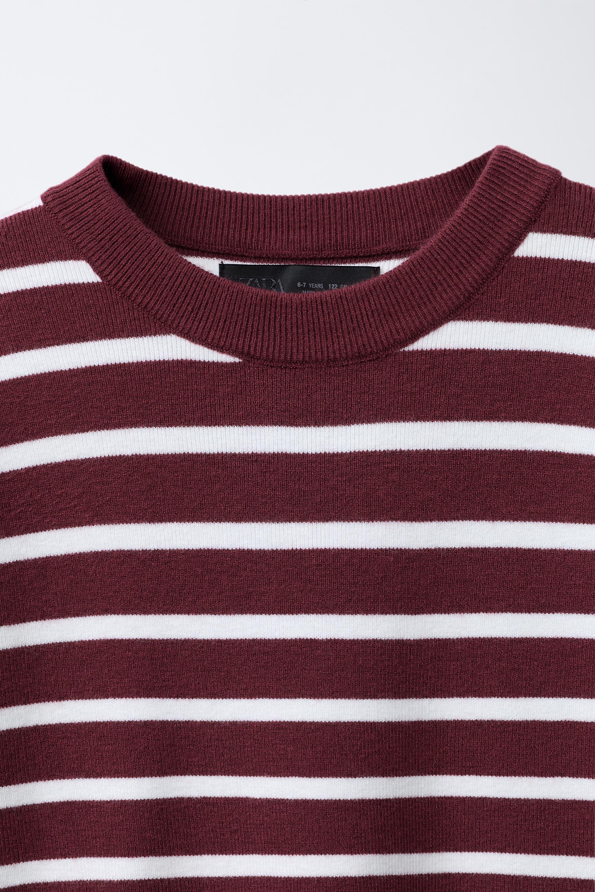 STRIPED KNIT T-SHIRT